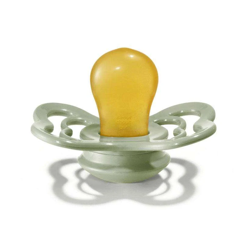 Bibs Supreme Duda - 2-Pak - vel. 1 - Silikon - Ivory/Sage