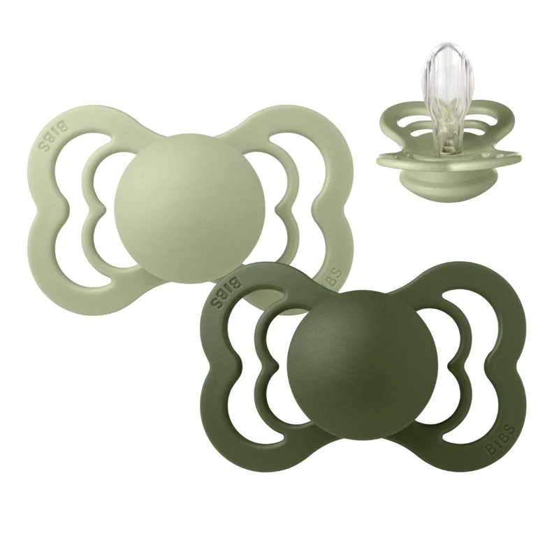 Bibs Supreme Duda - 2-Pak - vel. 2 - Silikon - Salvia/Lovor zelena