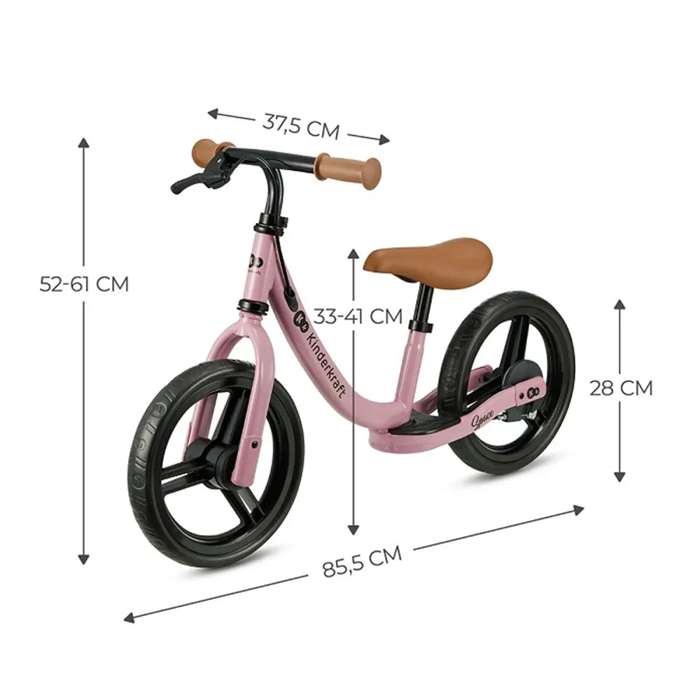 Kinderkraft balans bicikl Space, Dark Pink