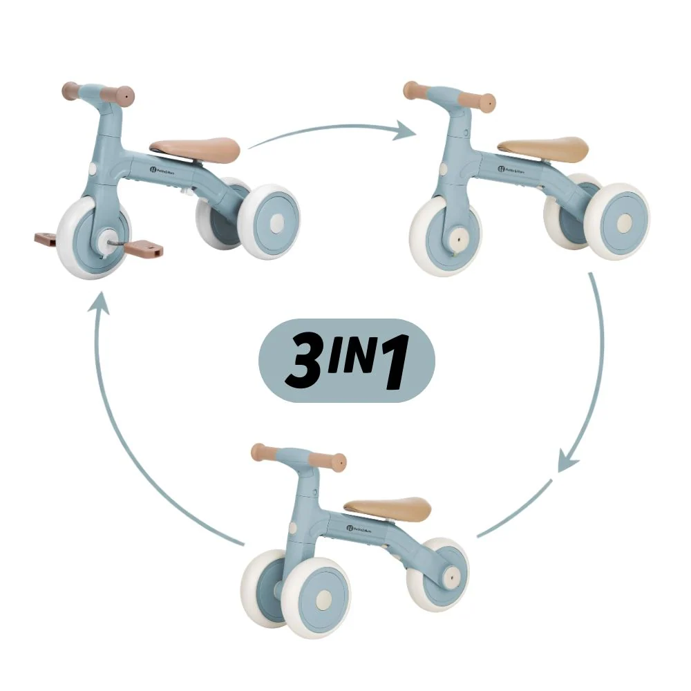 PETITE&MARS Balans bicikl Bingo 3 u 1, Sterling Blue