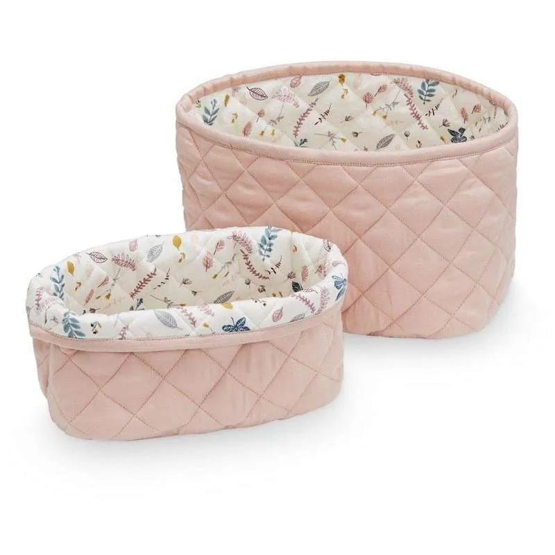 Cam Cam Copenhagen Quilted Storage Baskets - 2 pcs. - OCS - Blossom Pink