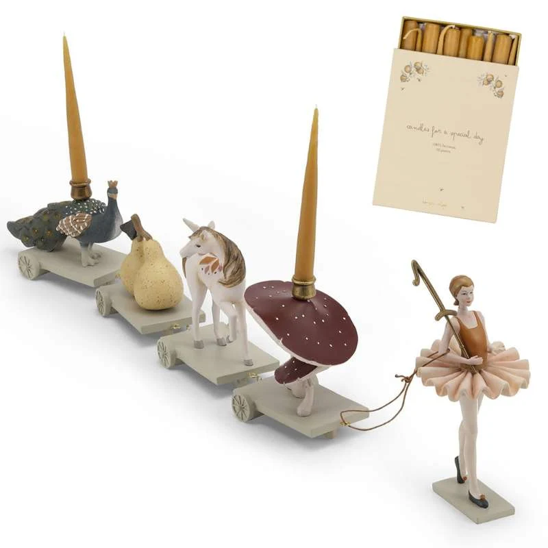 Konges Sløjd Rođendanska kolica - uključujući svijeće - Baletka Candle Holder