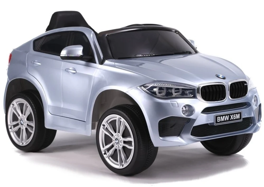 Licencirani auto na akumulator BMW X6 - sivi/lakirani