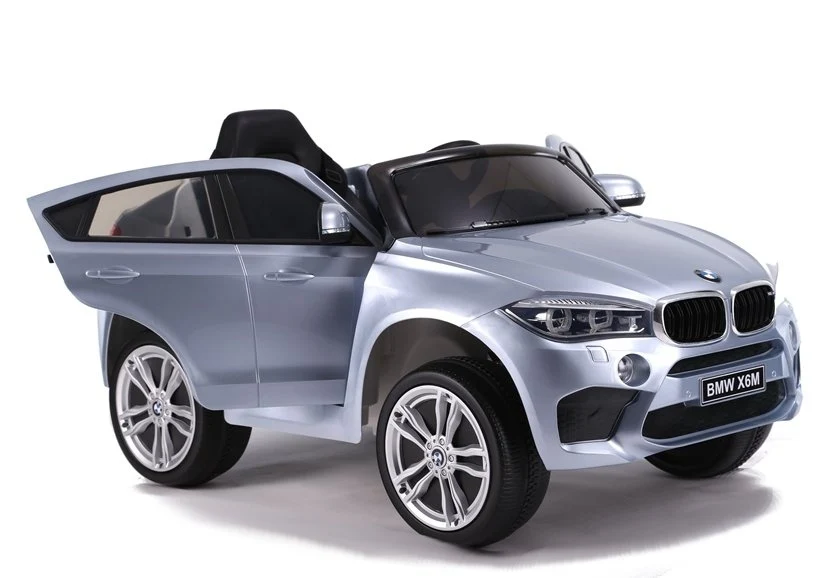 Licencirani auto na akumulator BMW X6 - sivi/lakirani