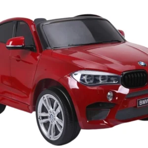 Licencirani auto na akumulator BMW X6M - dvosjed - crveni/lakirani