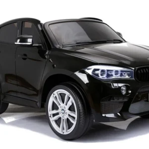 Licencirani auto na akumulator BMW X6M - dvosjed - crni/lakirani