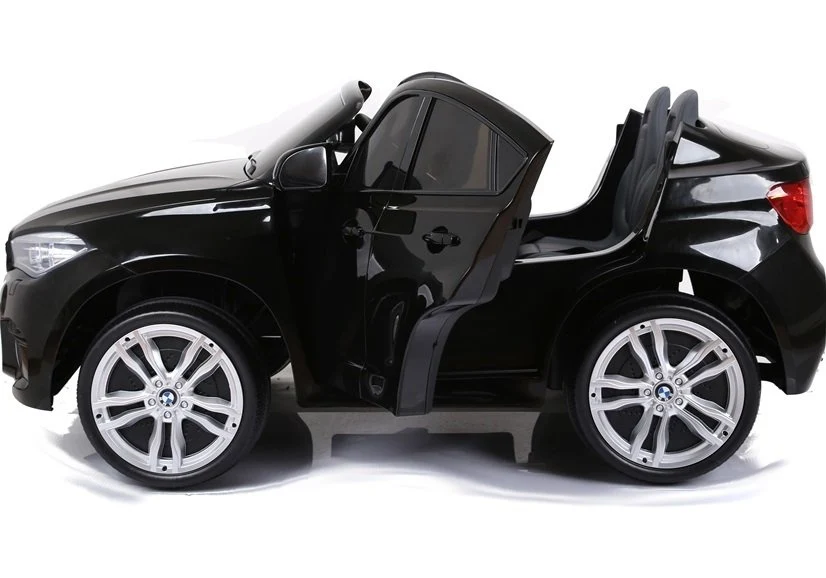 Licencirani auto na akumulator BMW X6M - dvosjed - crni/lakirani