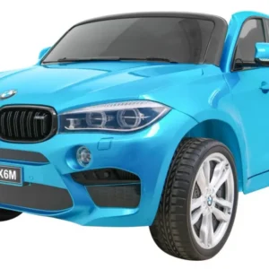 Licencirani auto na akumulator BMW X6M XXL - DVOSJED - plavi/lakirani