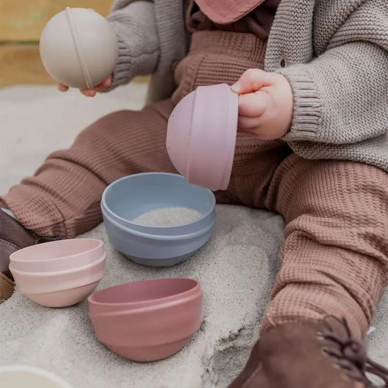 BIBS Play - Wobbly Tower - Tumletårn - Pastel Rainbow