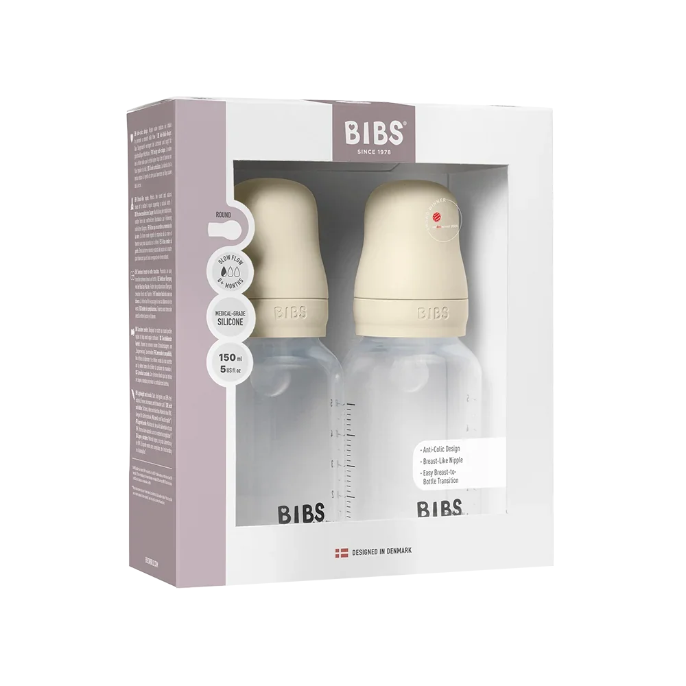 BPA-Free PP set bočica za bebe 150 ml pakiranje od 2 komada silikon - Ivory