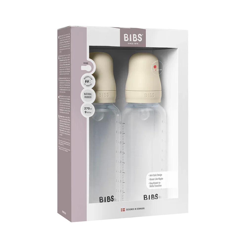 BPA-Free PP set bočica za bebe 270 ml pakiranje od 2 komada silikon - Ivory