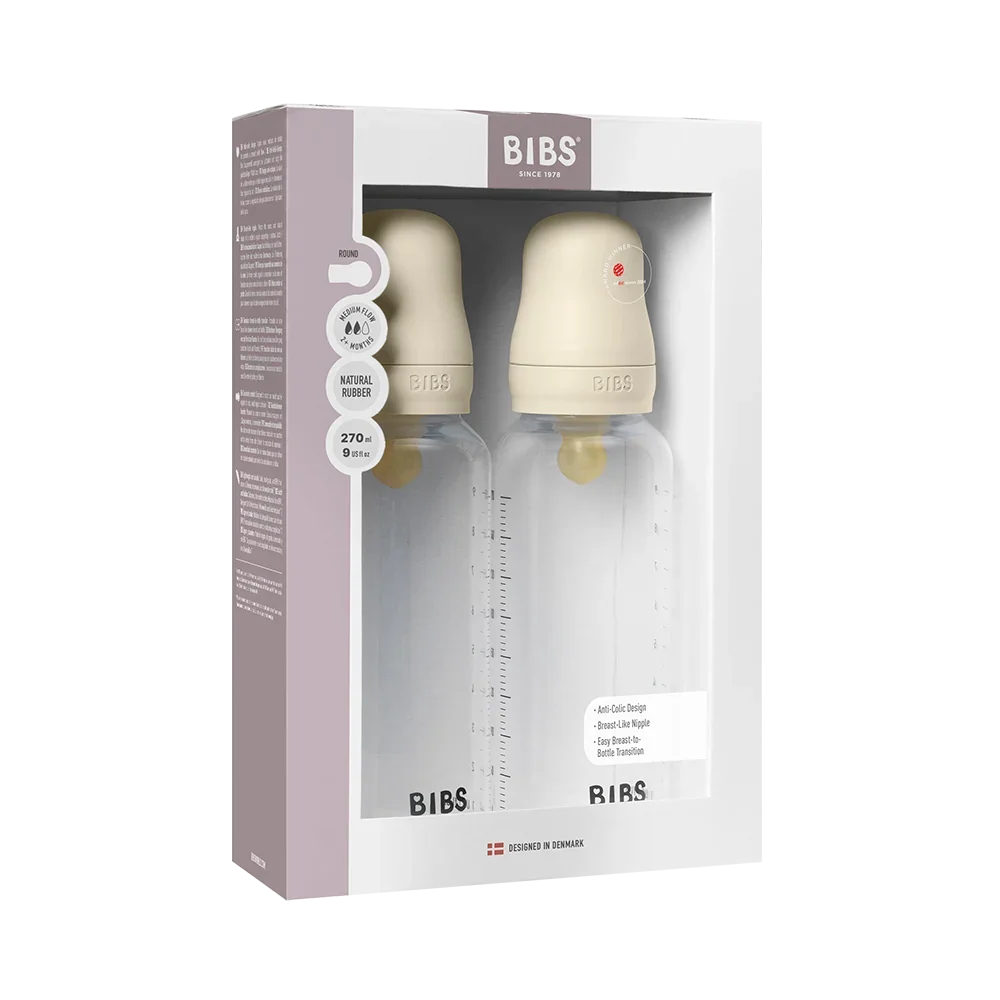 BPA-Free PP set bočica za bebe 270 ml pakiranje od 2 komada lateks - Ivory