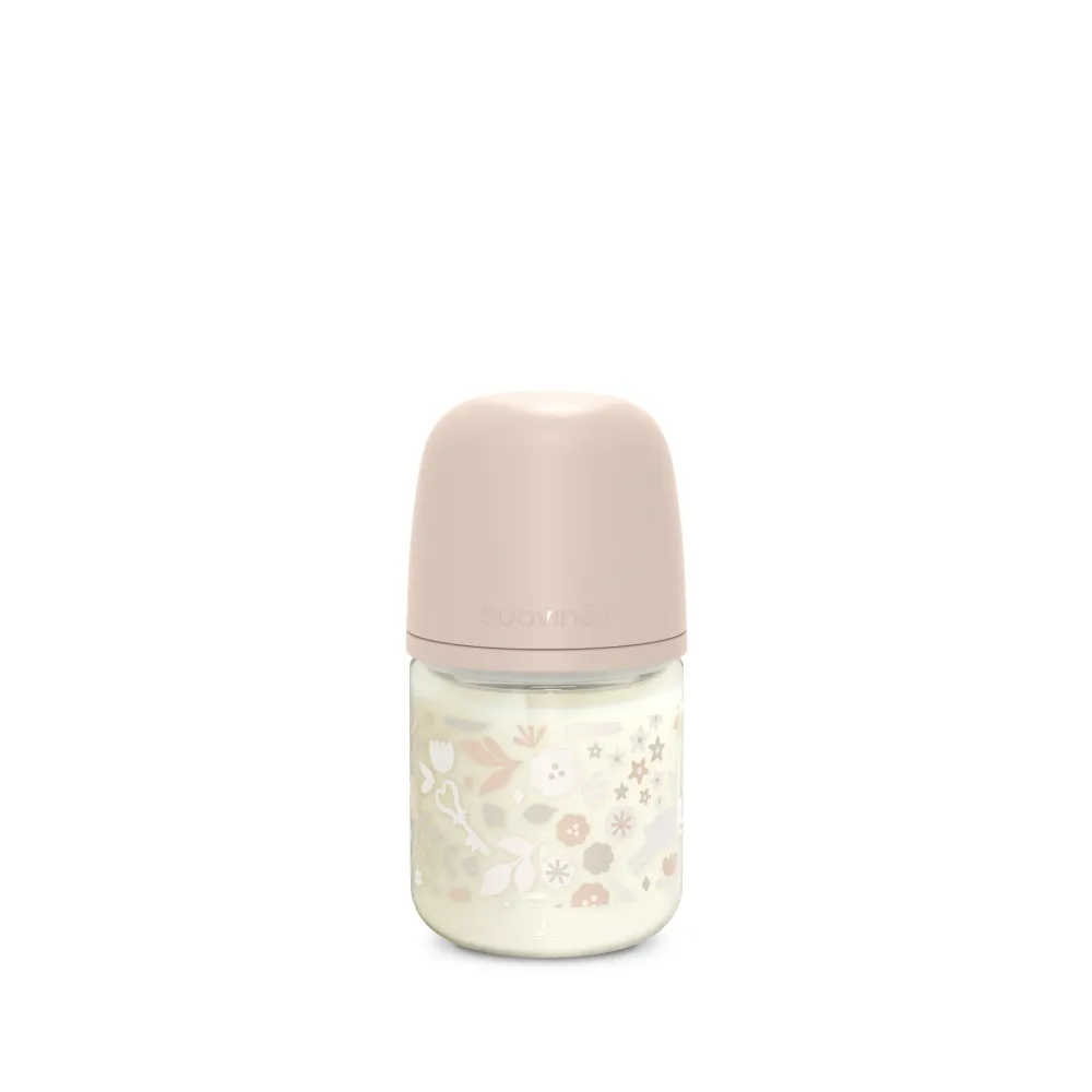 Suavinex Premium SX Pro staklena bočica 120 ml 0+ protiv kolika – roza