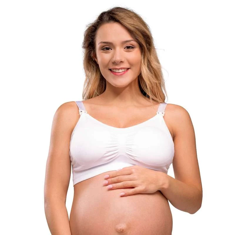Carriwell Nova mama grudnjak bez šavova s ulošcima - alabaster