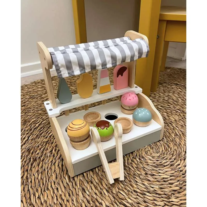 Kid'oh Isbutik med tilbehør i træ - FSC