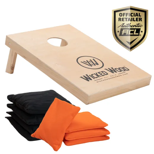 Cornhole početni komplet - 90x60 - 1x ploč / 2x4 vrećice - Wicked Wood