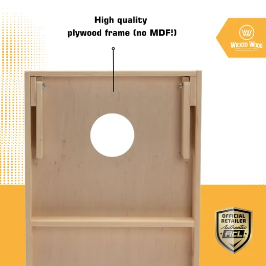 Cornhole početni komplet - 90x60 - 1x ploč / 2x4 vrećice - Wicked Wood