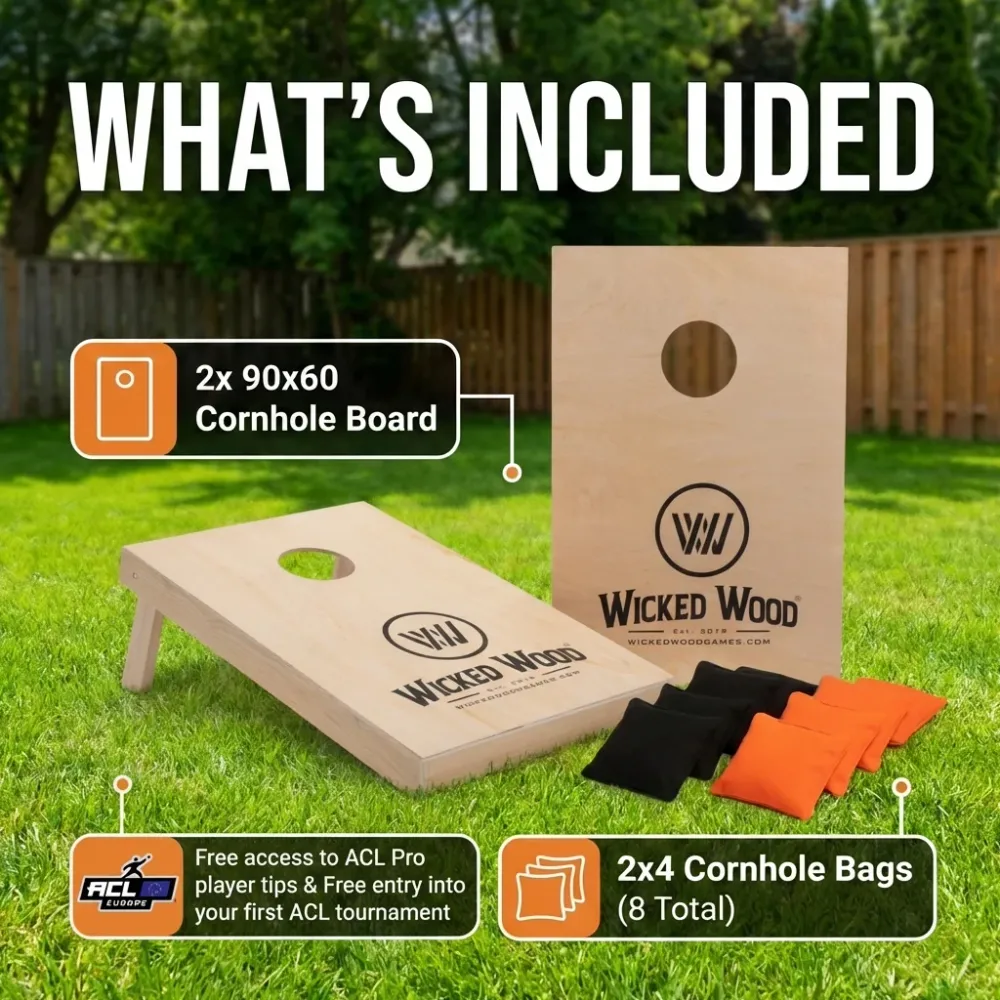 Cornhole set - 90x60 - Wicked Wood Design