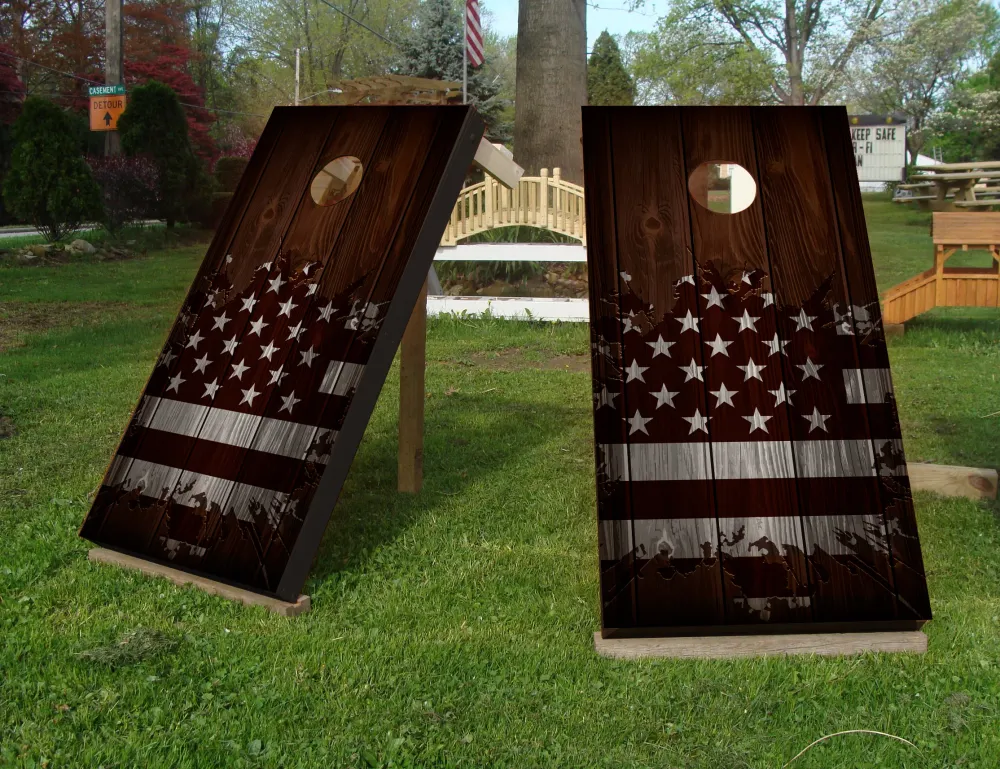 Cornhole Set - Zastava SAD- - 120x60 cm
