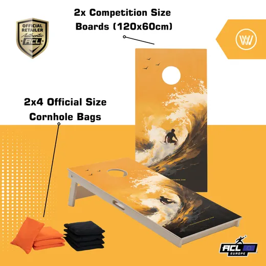 SURF - Cornhole set - 2 ploče / 2x4 vreće