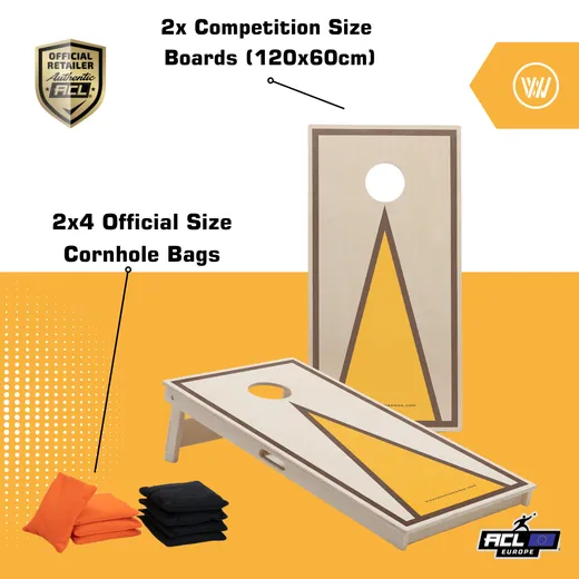 TRIANGLE - Cornhole set - 2 ploče / 2x4 vreće