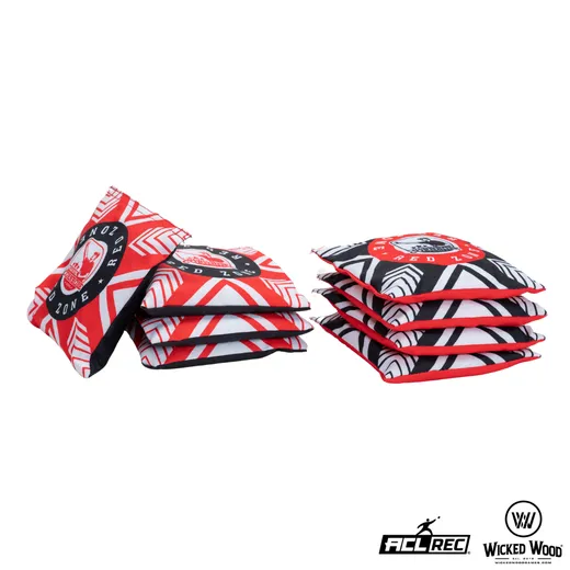 Red Zone Cornhole Bags - 2x4 Bags - 400gr
