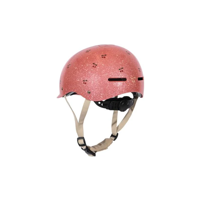 Vrhunska izvedba Konges Sløjd Cykelhjelm - Glitter - Cherry - Glitter