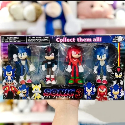 Set Akcionih Figura Sonik Jež - 4 Popularna Junaka