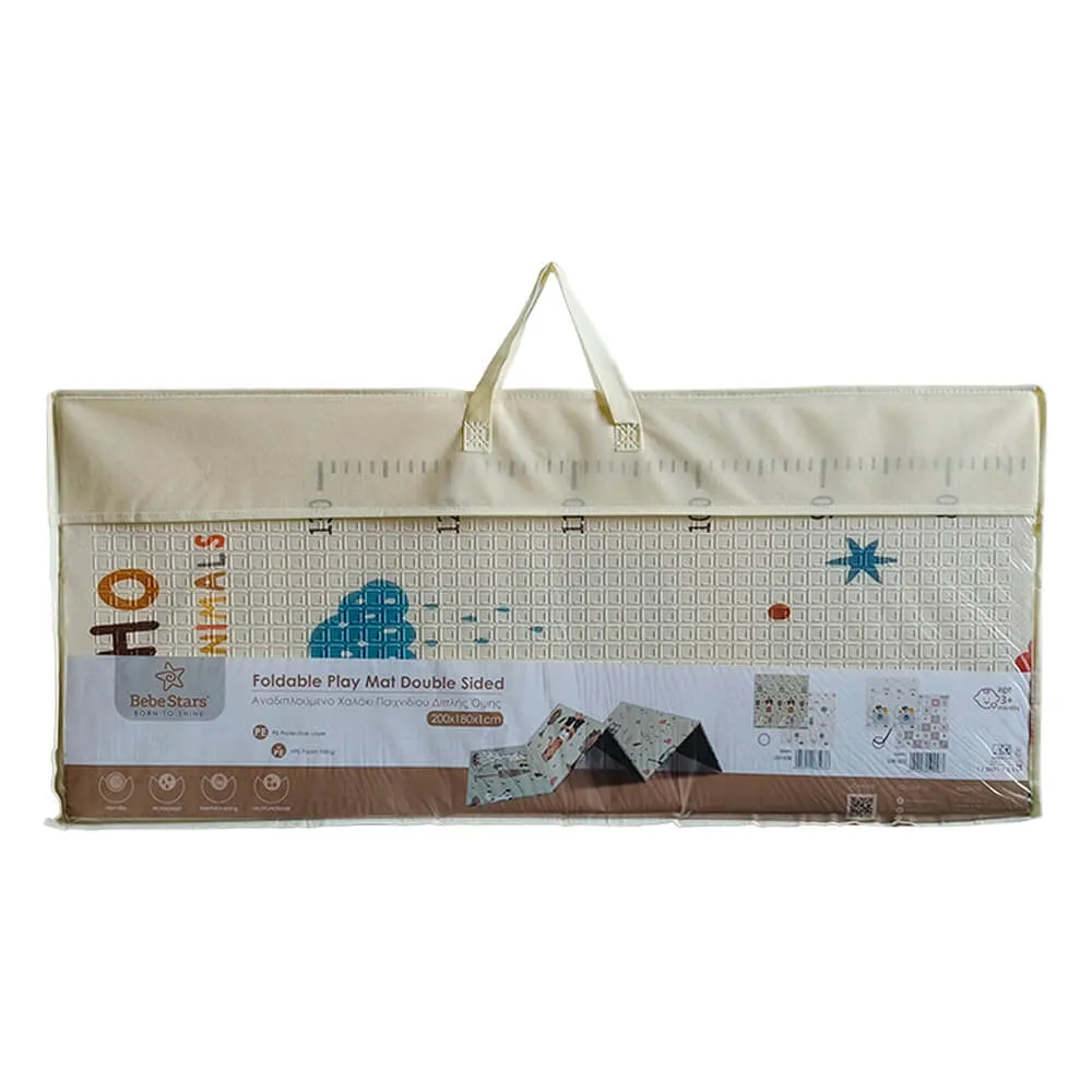 BEBESTARS Dvostrana podloga za igru BOHO 180x200