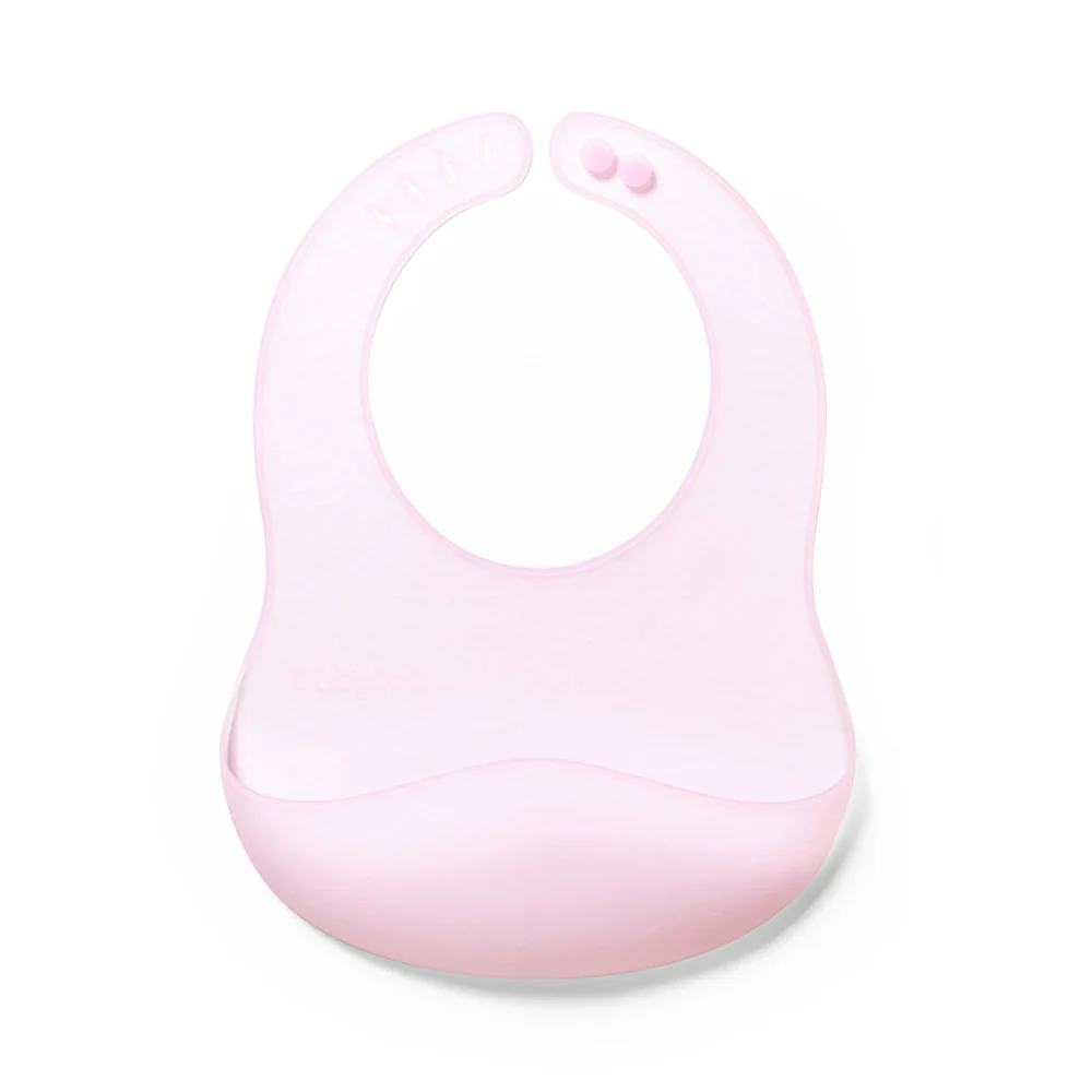 BabyOno Silikonski podbradak ultrathin 6 m+, roza