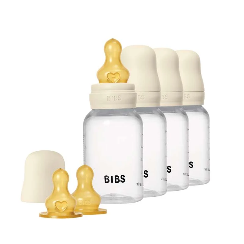 BIBS Boca - Set za cuclanje - 4 kom. - Plastika - prirodni kaučuk - 150 ml. - Slonovač
