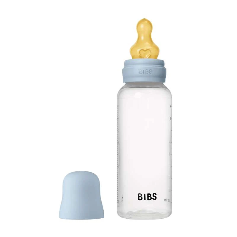 BIBS Boca - Set za cuclanje - Plastika - Lateks/Srednji protok/Okruglo - 270 ml. - Baby plava