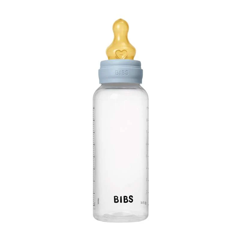 BIBS Boca - Set za cuclanje - Plastika - Lateks/Srednji protok/Okruglo - 270 ml. - Baby plava