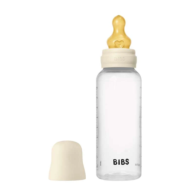 BIBS Boca - Set za cuclanje - Plastika - Lateks/Srednji protok/Okrugla - 270 ml. - Slonovač