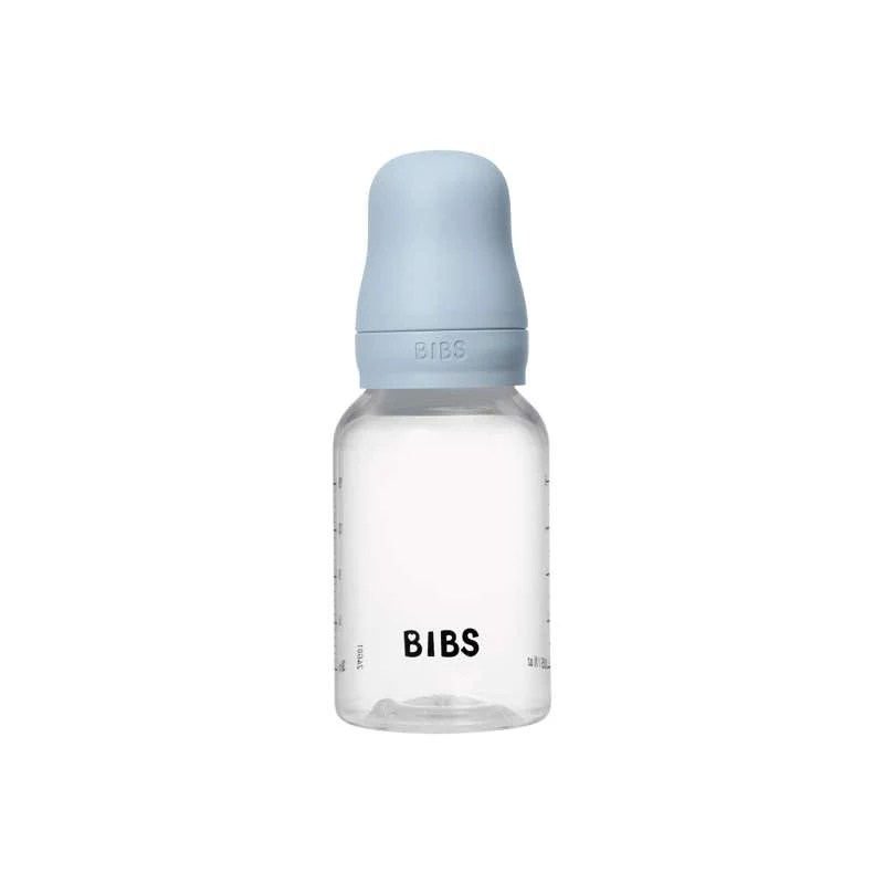 BIBS Boca - Set za dojenje - Plastika - Silikon/Spori protok/Okrogla - 150 ml. - Baby Blue