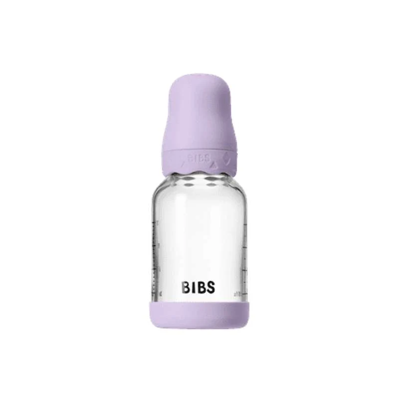 BIBS Boca - Set za dojenje - Staklo - Boheme - Lateks/Sporo protjecanje/Okroglo - 120 ml. - Ljubičasto nebo
