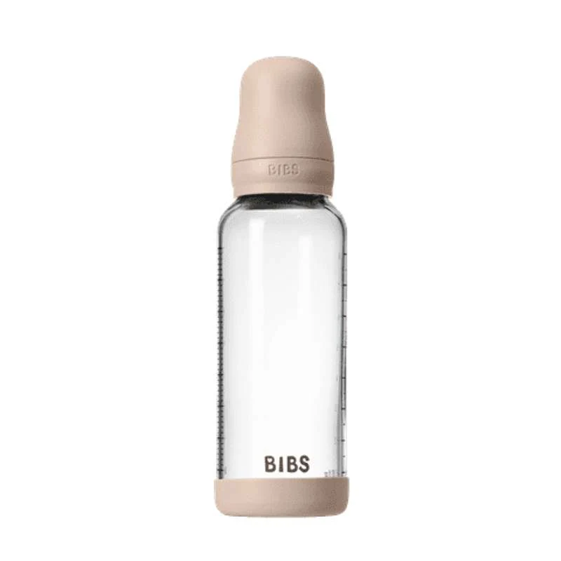 BIBS Boca - Set za dojenje - Staklo - Lateks / Srednji protok / Okruglo - 240 ml. - Blush