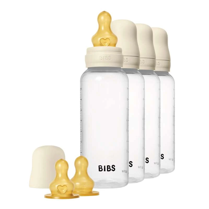 BIBS Boca - Set za dude - 4 kom. - Plastika - prirodni kaučuk - 270 ml. - Slonova kost