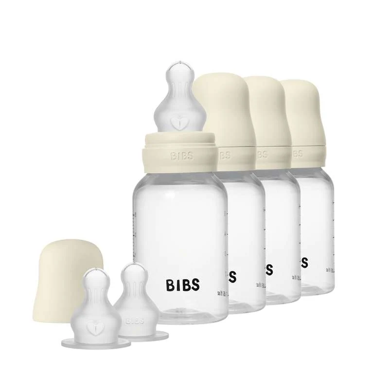 BIBS Boca - Set za dude - 4 kom. - Plastika - Silikon - 150 ml. - Slonova kost
