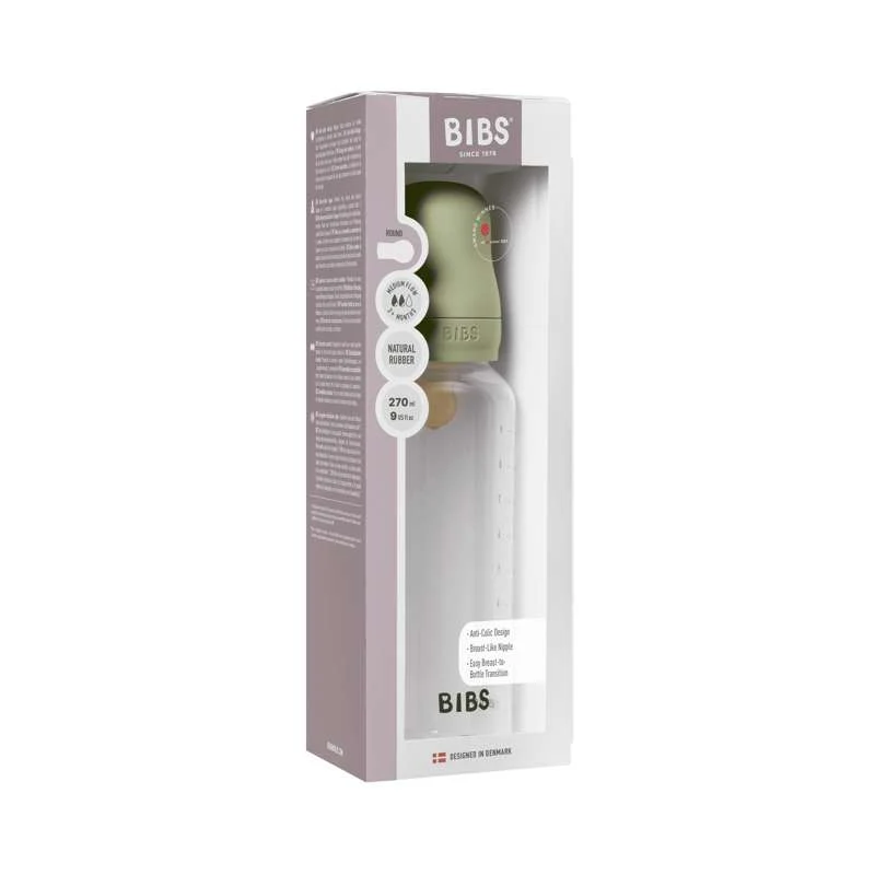 BIBS Boca - Set za dude - Plastika - Lateks / Srednji protok / Okrugla - 270 ml. - Salvia