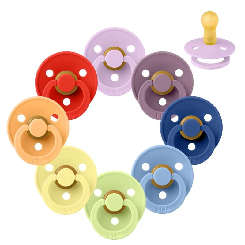 Bibs Okrugla Colour Duda - bundle - 8 kom. - vel. 2 - Boje duge