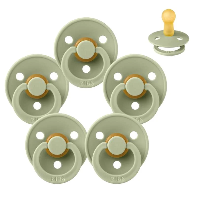 Bibs Okrugla Colour Duda - bundle - 5 kom. - vel. 2 - Sage