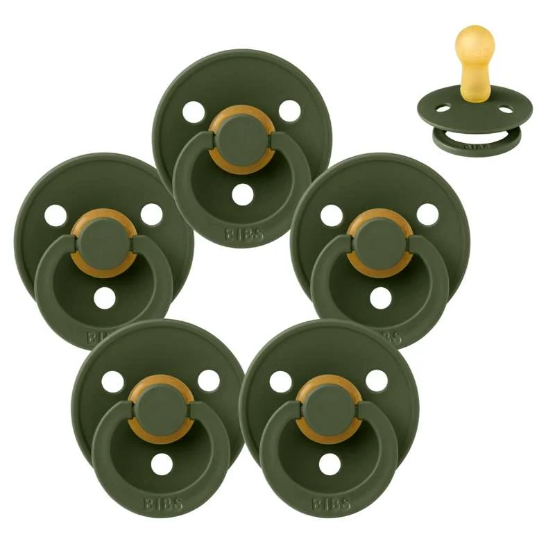 Bibs Okrugla Colour Duda - bundle - 5 kom. - vel. 2 - Hunter Green