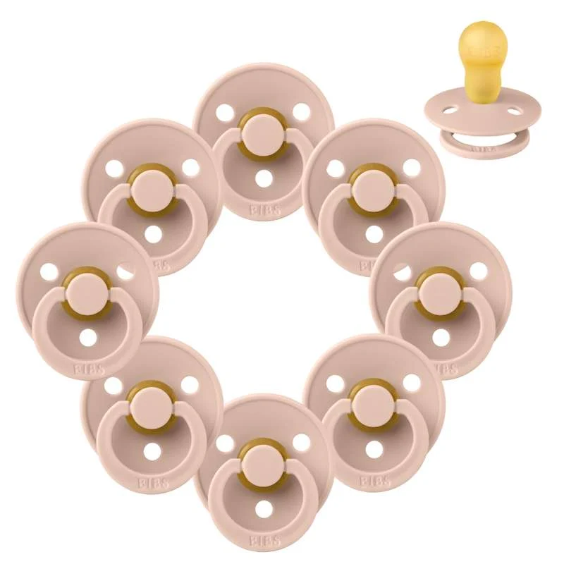 Bibs Okrugla Colour Duda - bundle - 8 kom. - vel. 3 - Blush