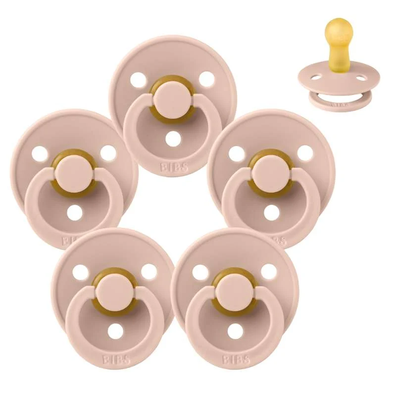 Bibs Okrugla Colour Duda - bundle - 5 kom. - vel. 2 - Blush