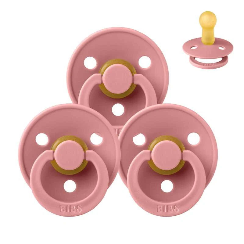 Bibs Okrugla Colour Duda - bundle - 3 kom. - vel. 2 - Dusty Pink