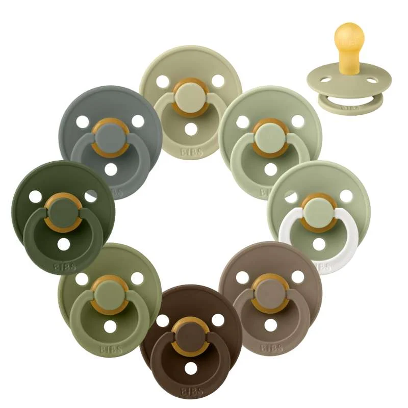 Bibs Okrugla Colour Duda - bundle - 8 kom. - vel. 1 - Šumsko tlo