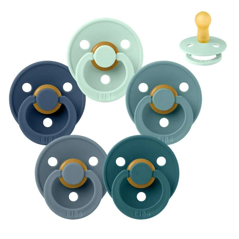 Bibs Okrugla Colour Duda - bundle - 5 kom. - vel. 2 - Razbijajući valovi