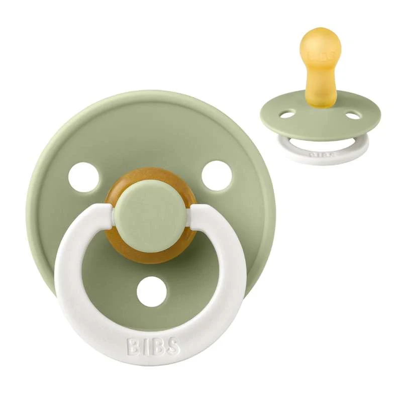 Bibs Okrugla Colour Duda - vel. 2 - prirodni kaučuk - GLOW - Sage