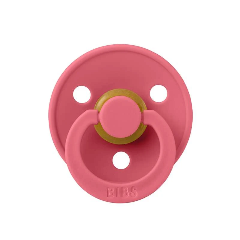 Bibs Okrugla Colour Duda - vel. 2 - prirodni kaučuk - Korala
